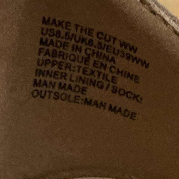 JustFab sandals, beige 8 1/2 - Picture 2 of 4